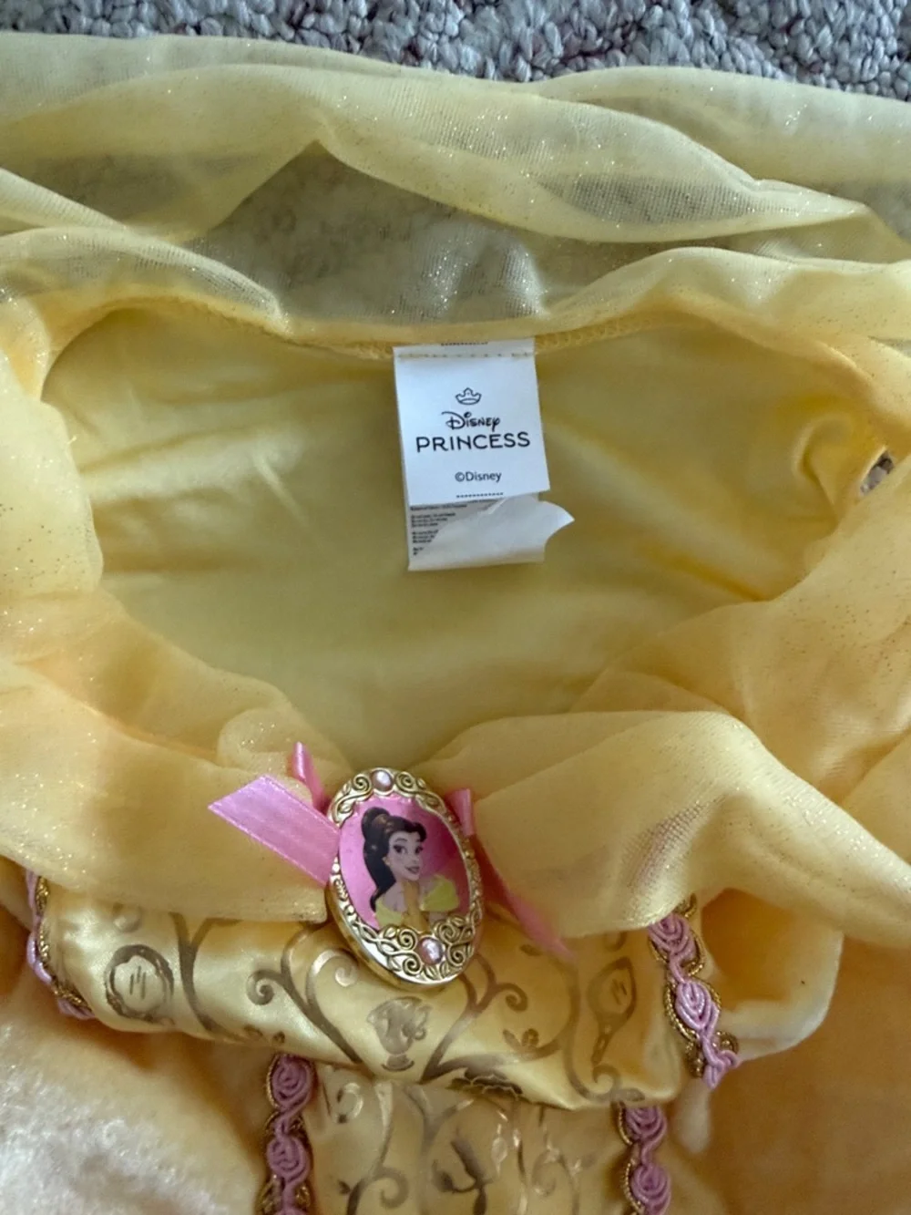 Disney Yellow and Pink Princess Costume Dress - Picture 6 of 9